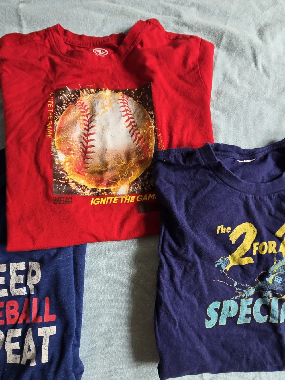 Kids 10/12 Baseball T-shirt Bundle Phillies Shirts
